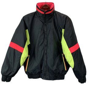 Green Mountain Down Ski Jacket size M Men Neon Black Pink Snowboard Snowmobile